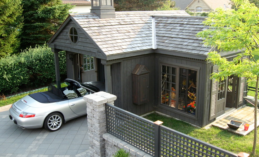 Coach Houses Modern Garage Toronto by Limestone Trail Co. Inc