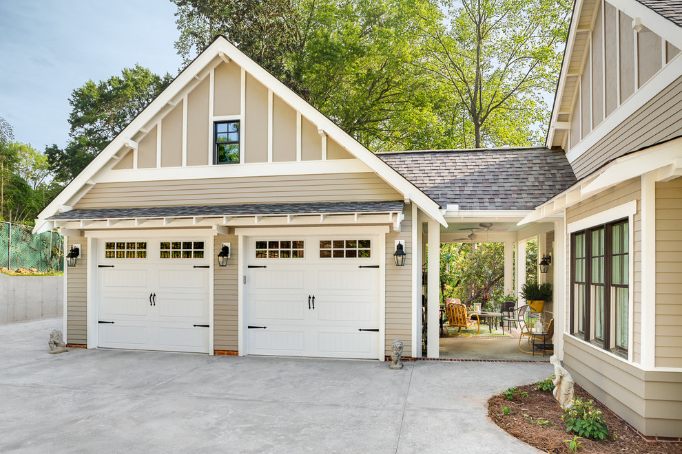 Design ideas for a medium sized classic detached double garage in Charlotte.
