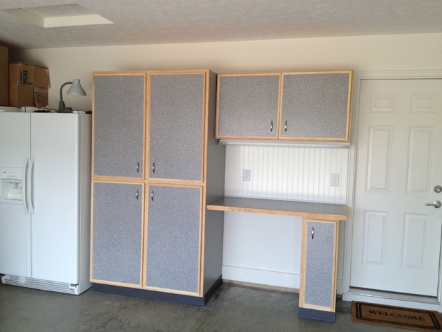 Custom built garage storage cabinets - Traditional - Garage - Indianapolis  - by Sassy Green Interiors LLC | Houzz