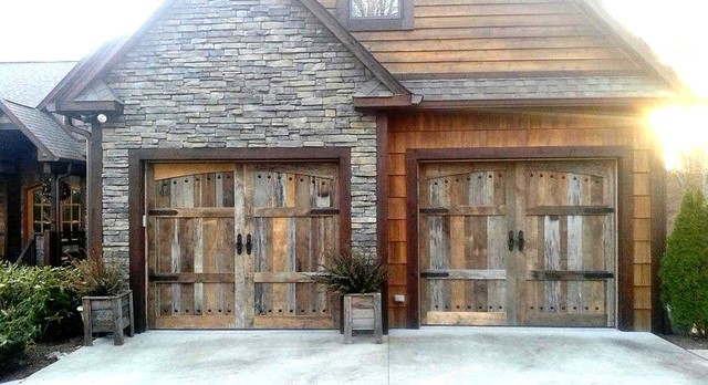 Custom Garage Doors - Rustic - Garage - Charlotte - by Wood Creations ...