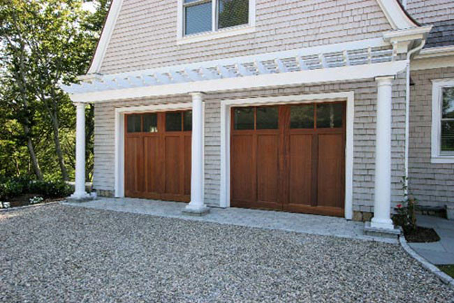 Custom Insulated Staingrade Wood Carriage House - Garage - Boston - by