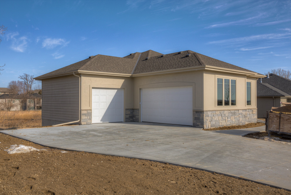 Custom Riviera Ranch 3 Garage Omaha by Landmark Performance Homes Houzz
