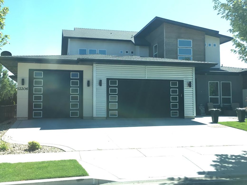 Custom Wood Garage Doors Contemporary Garage Boise by Garage