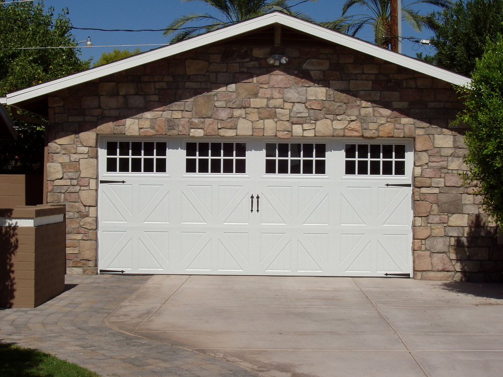 Custom Wood Garage Doors Craftsman Garage Phoenix by LODI