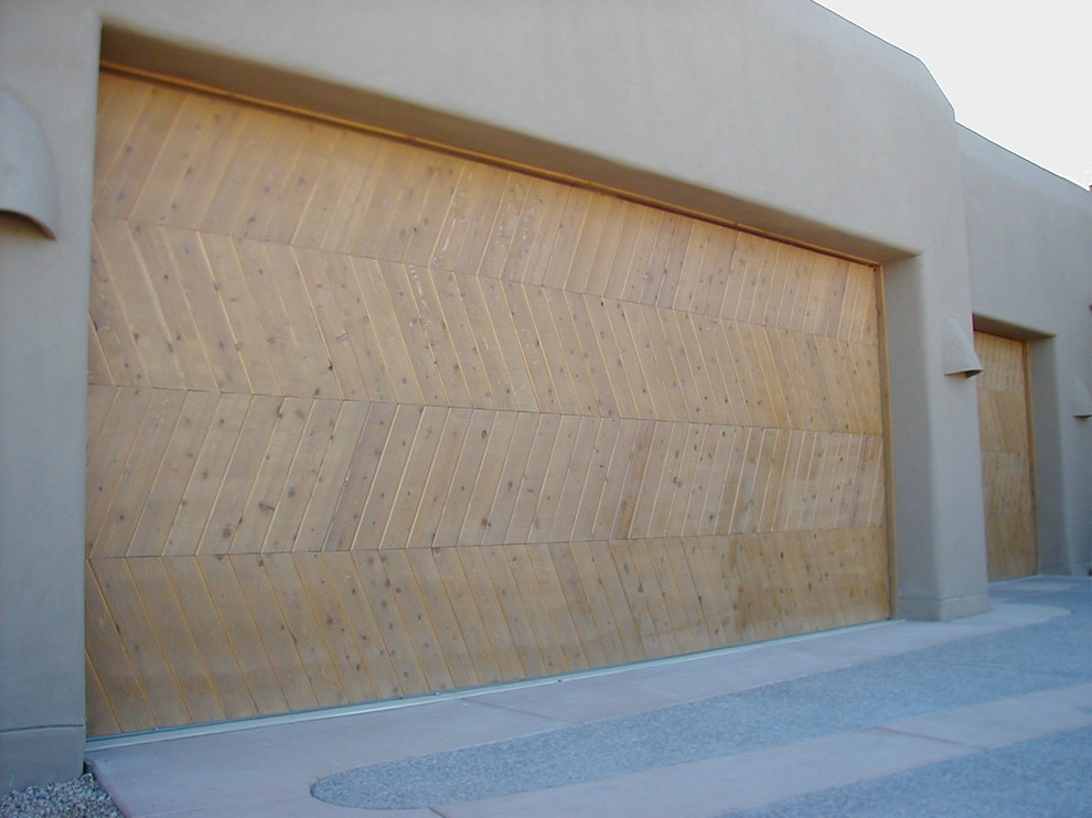 Custom Wood Garage Doors Mediterranean Garage Phoenix by LODI