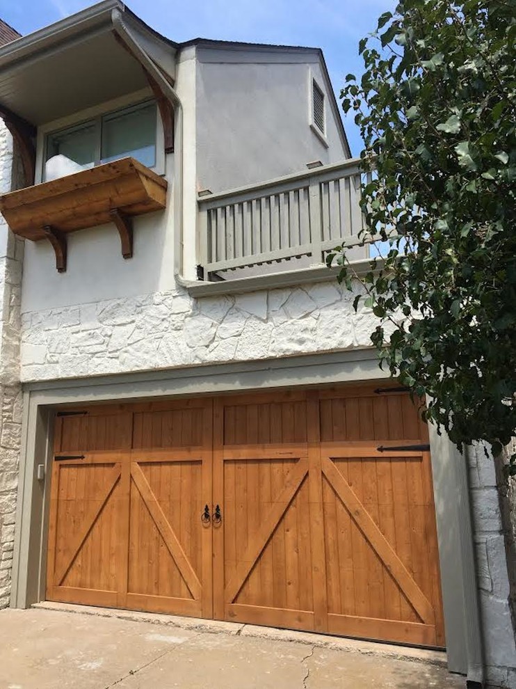 Custom Wood Overlay Craftsman Garage Oklahoma City by Trotter