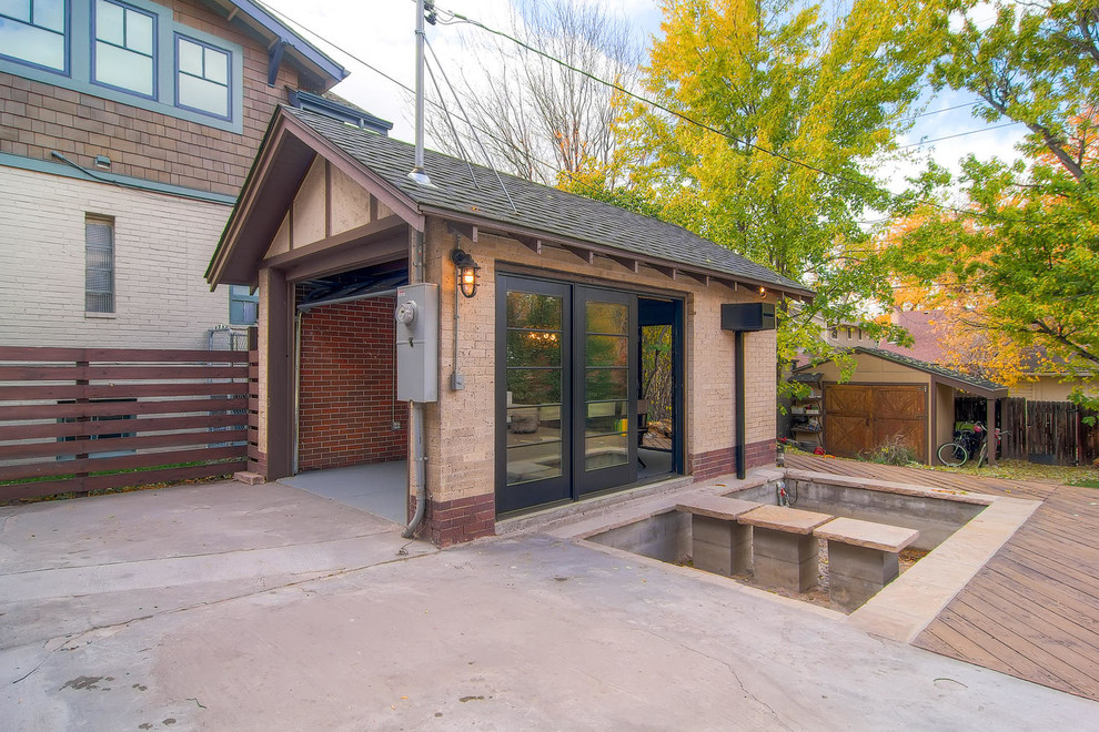 Denver Garage turned Dining Area Transitional Garage Denver by
