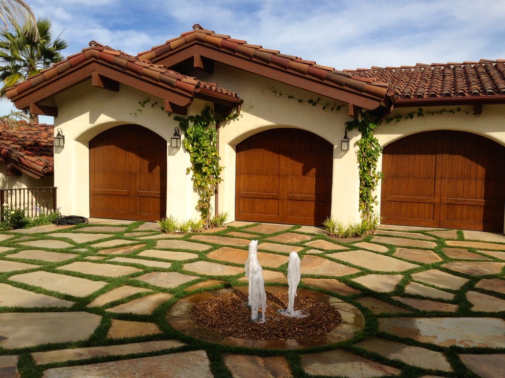 Design Build RSF Contemporary Hacienda Mediterranean Garage San