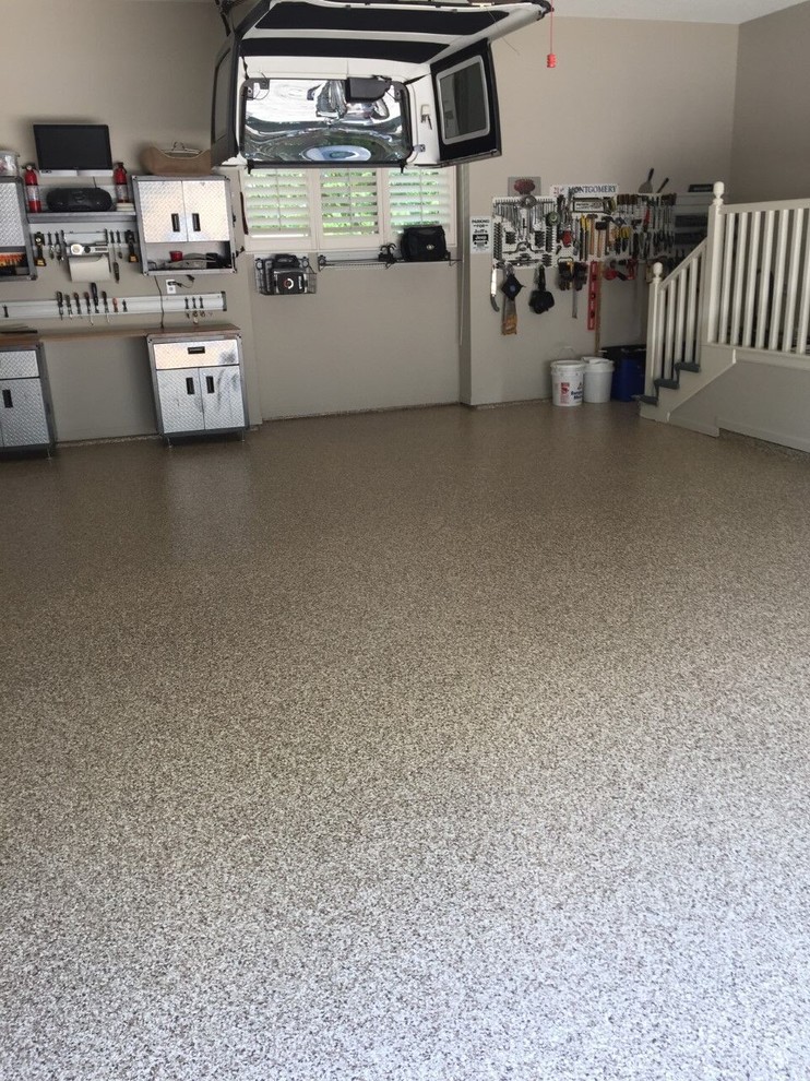Epoxy Flooring Marietta, GA Traditional Garage Atlanta by