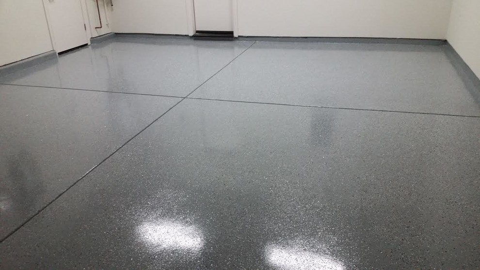 Epoxy Garage/Acid Stain Project Industrial Garage San Francisco