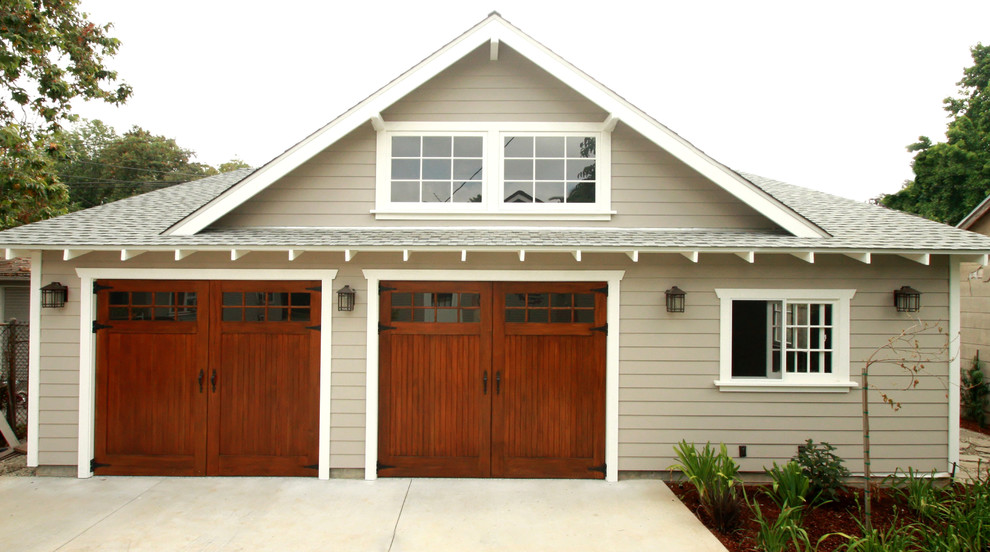Exteriors Traditional Garage Los Angeles by Nott & Associates