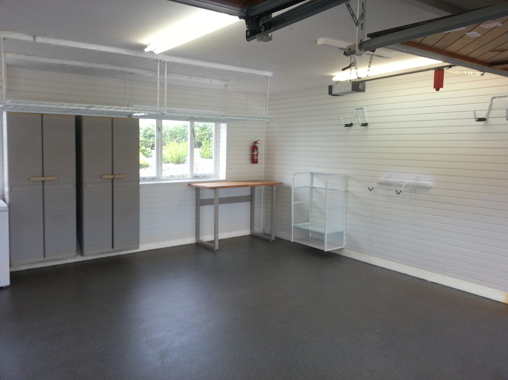 Fitted Garage Heaven in North West Wales Contemporary Garage