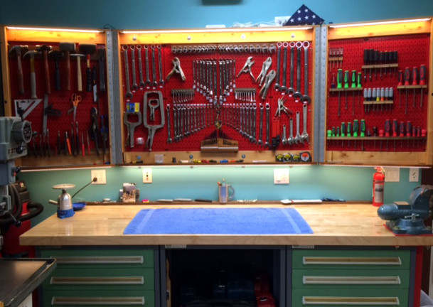 Pegboard cupboard deals
