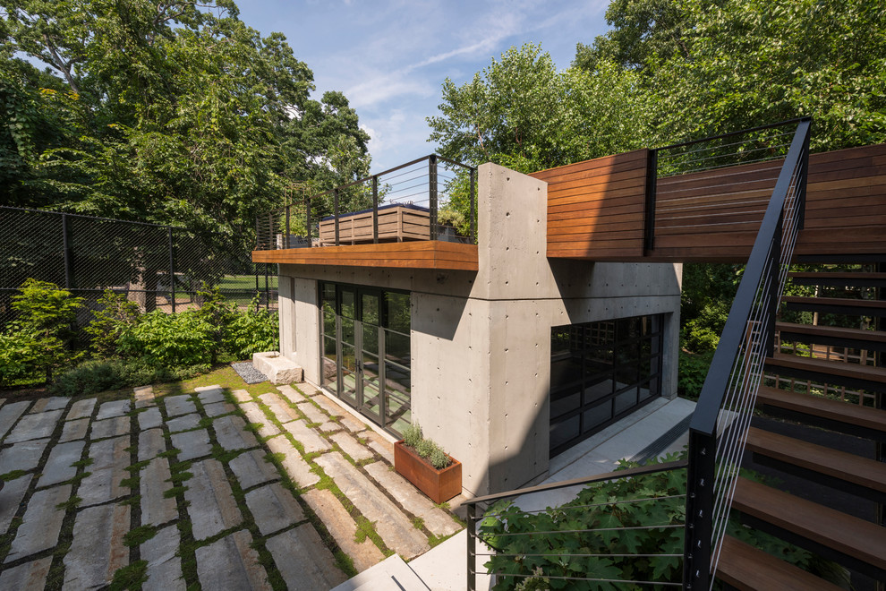 Francis Street Garage Pavilion Contemporary Garage Boston by Hisel Flynn Architects Houzz