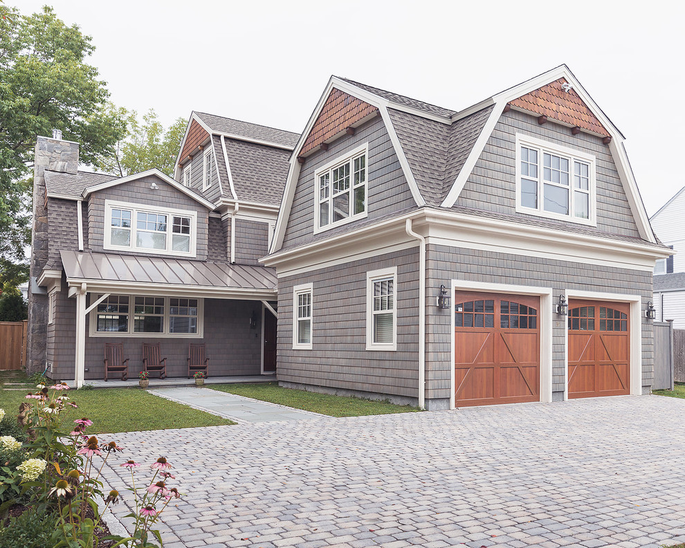 Front View of Gambrel Roof Zero Energy Ready Home 