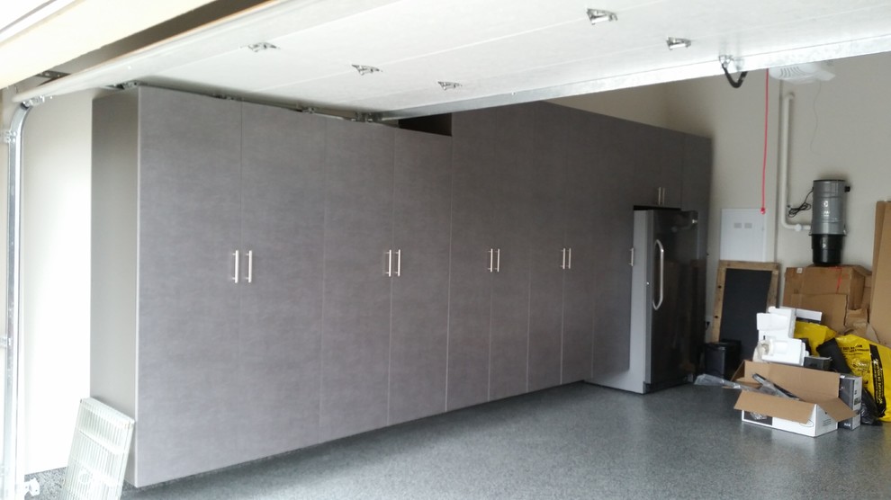 full garage makeover Industrial Garage Vancouver by Tailored