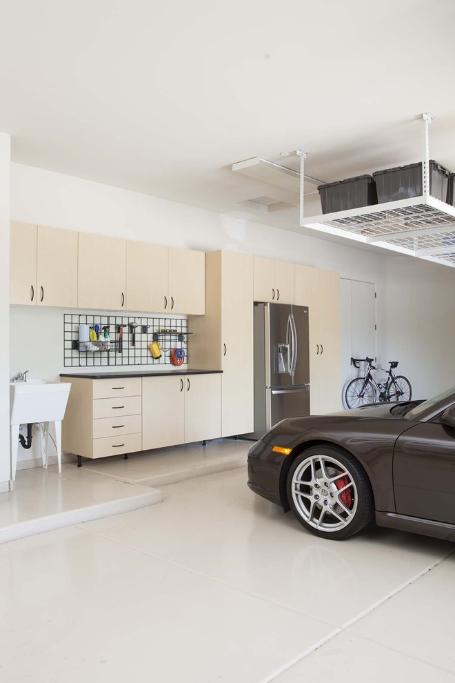 Inspiration for a timeless garage remodel in Houston