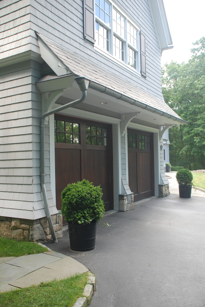 Garage canopy detail Traditional Garage Other by DeMotte