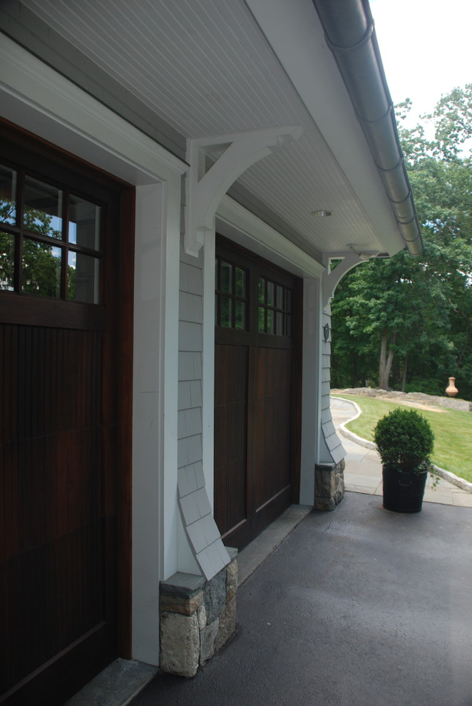 Garage canopy detail Traditional Garage Other by DeMotte