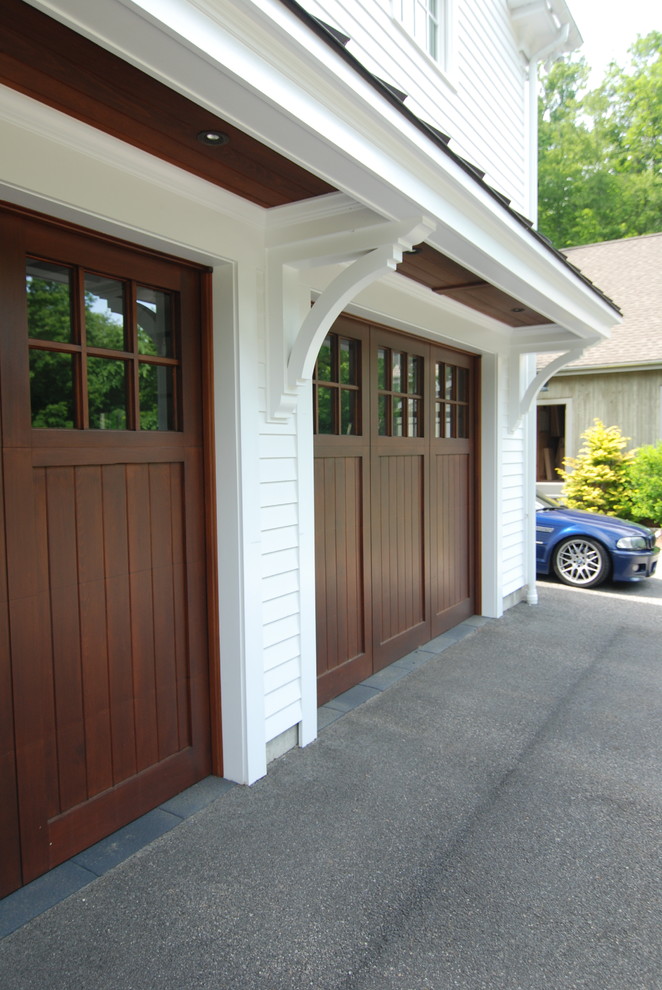Garage door/canopy detail Traditional Garage Other by DeMotte