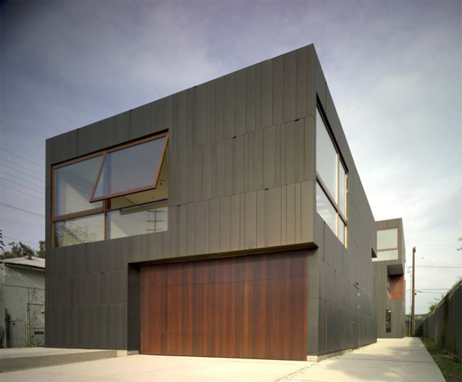 Inspiration for a mid-sized contemporary detached two-car garage remodel in Los Angeles