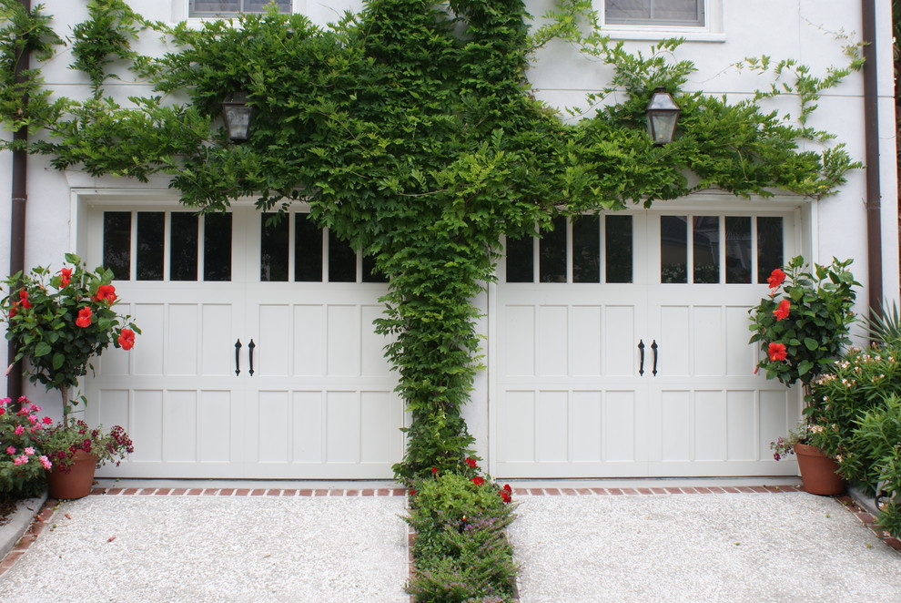 Inspiration for a traditional double garage in Charlotte.