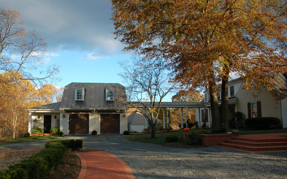 Example of a small classic detached two-car garage design in DC Metro