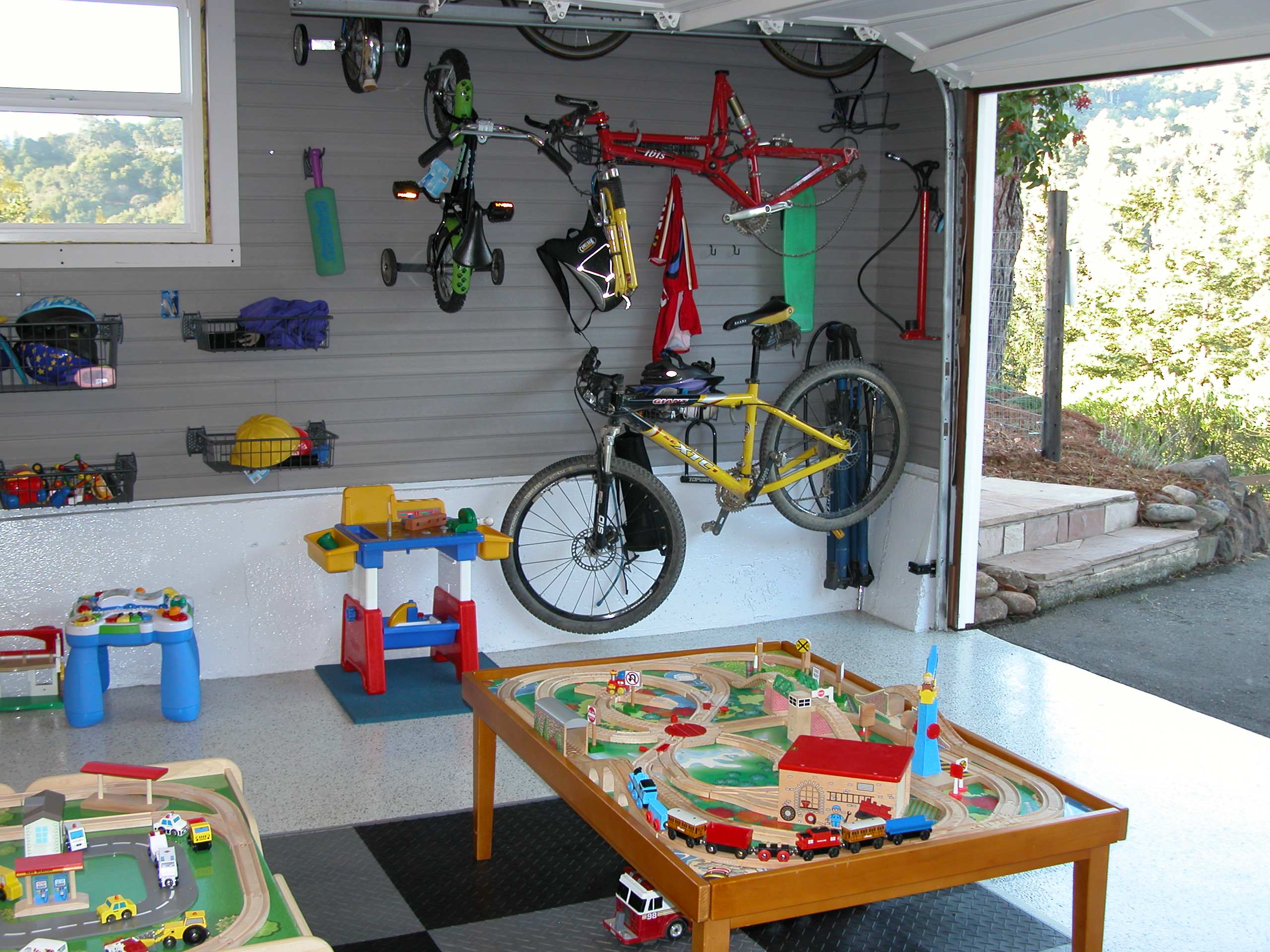 Garage playroom