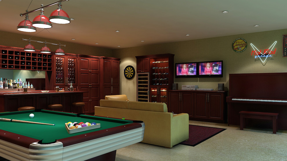 Inspiration for a large modern attached garage remodel in Los Angeles