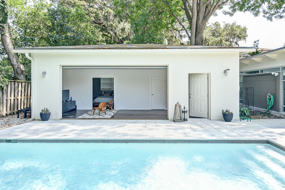 Garage turned into inlaw suite Modern Garage Jacksonville by