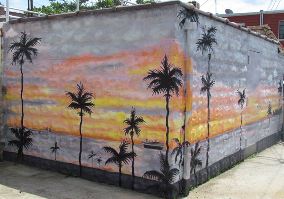 Garage Wall Mural in Brooklyn, NY Garage Charleston by SG