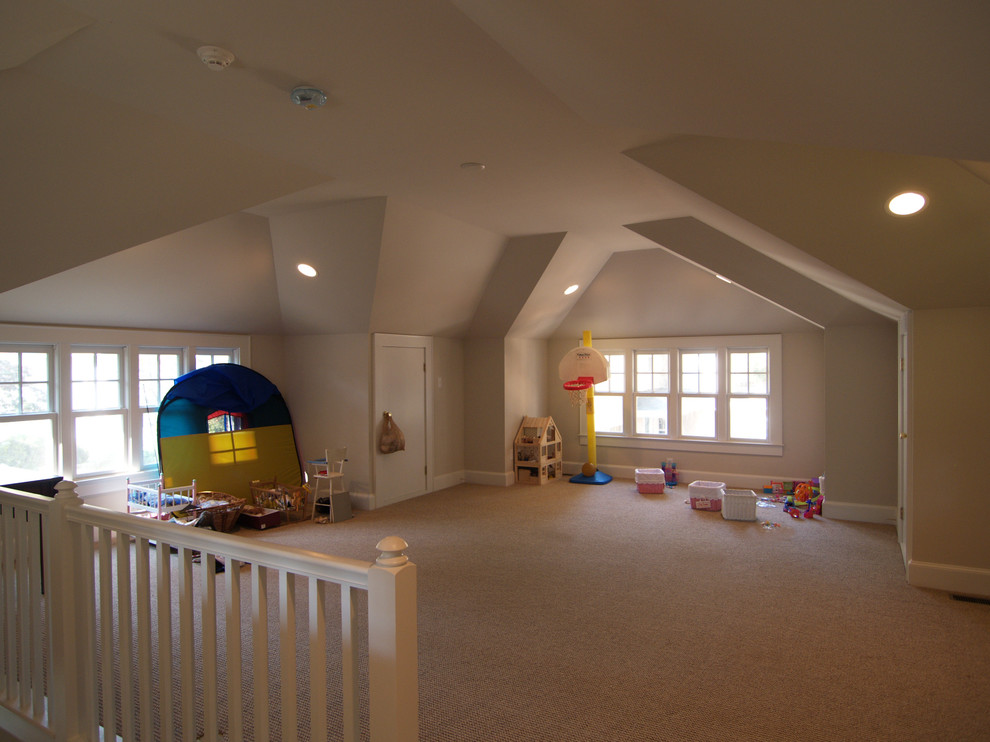 Garage with bonus room and shop Traditional Garage Charlotte by