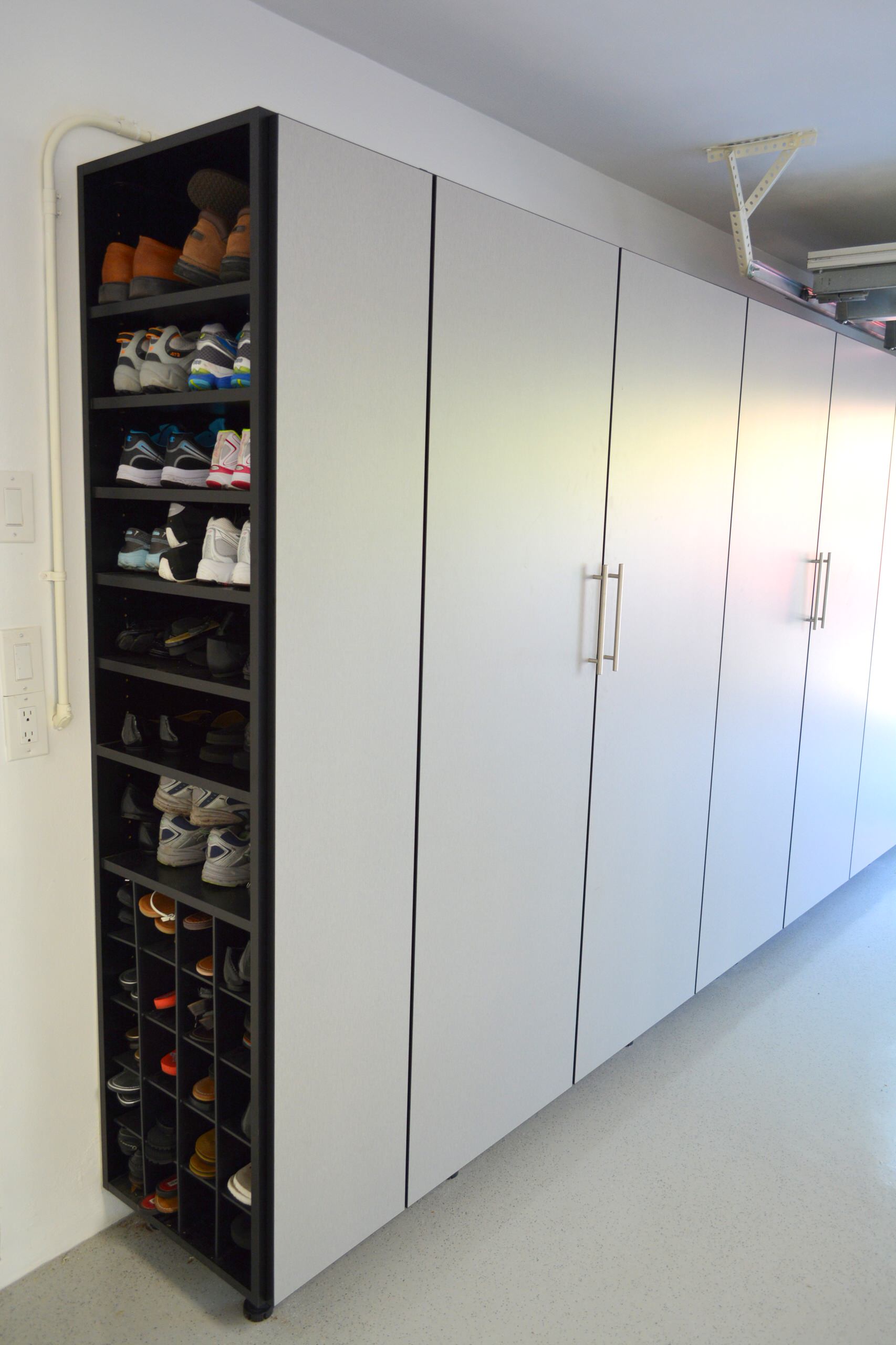 garage shoe cabinet