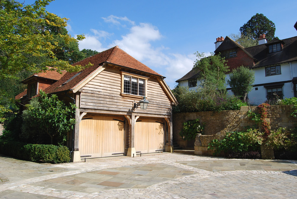 Inspiration for a timeless detached garage remodel in Hampshire