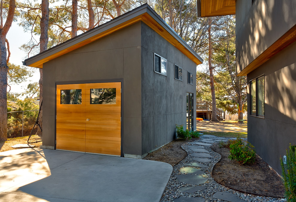 Inspiration for a contemporary detached garage in Boise.