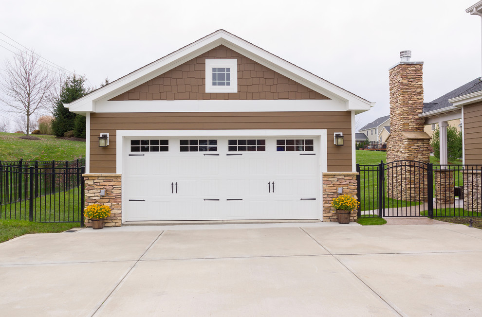 Design ideas for a modern double garage in Other.