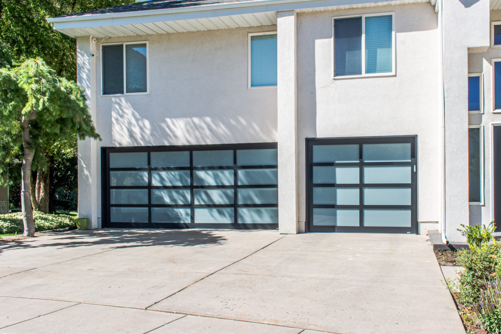 Glass Garage Doors Modern Garage Salt Lake City by A Plus