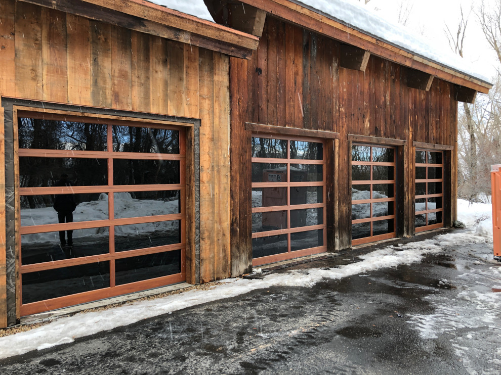 Glass Garage Doors Modern Garage Salt Lake City by A Plus