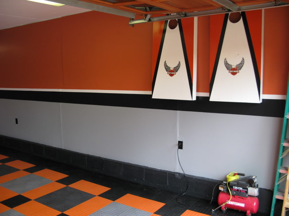 Harley Davidson Garage Craftsman Garage Columbus by Custom