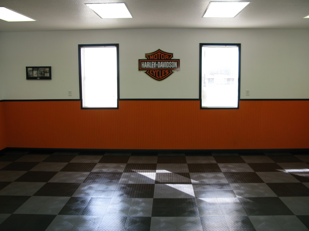 Harley Davidson Garage two Contemporary Garage Other by Custom