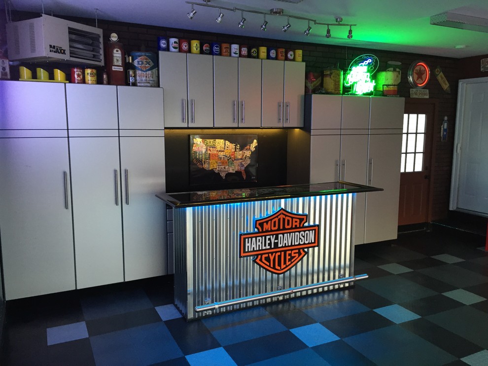 Harley Garage Man Cave Garage Other By Custom Storage Solutions Houzz