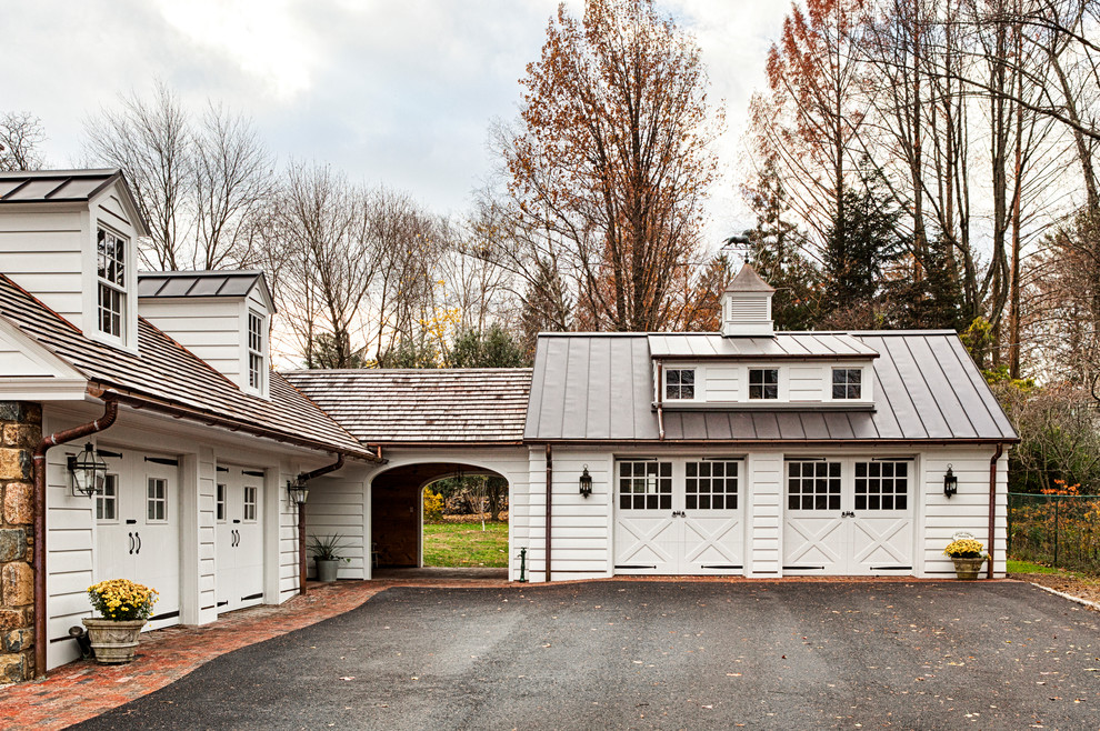 Haverford, PA Garage and Renovation Farmhouse Garage