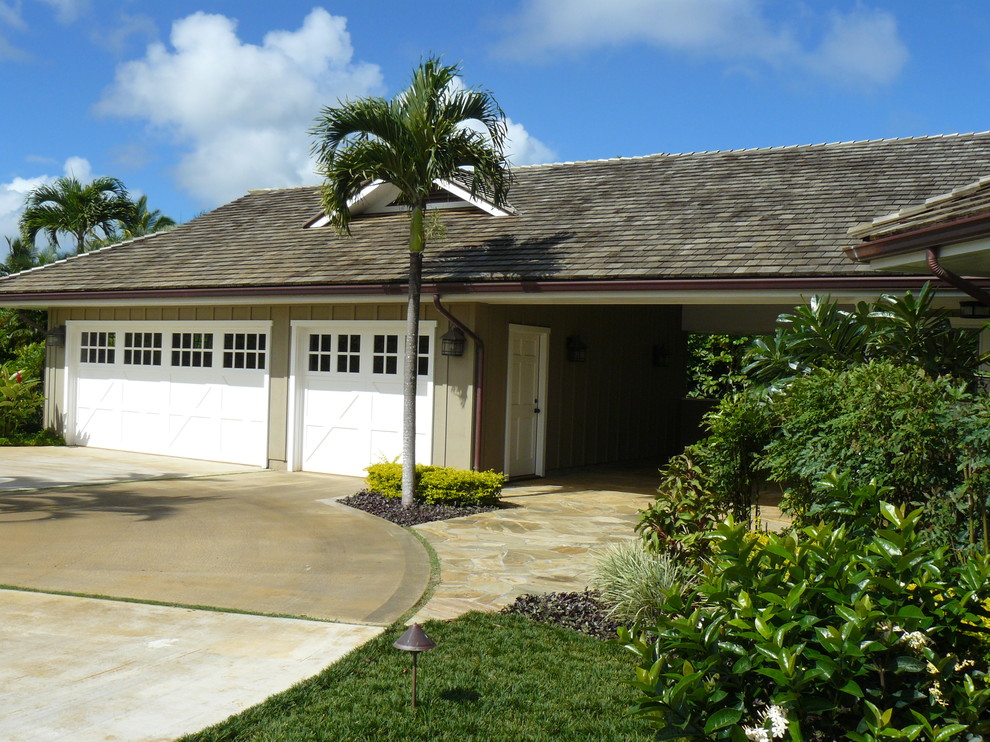 Hawaiian Plantation Style Traditional Garage Hawaii by
