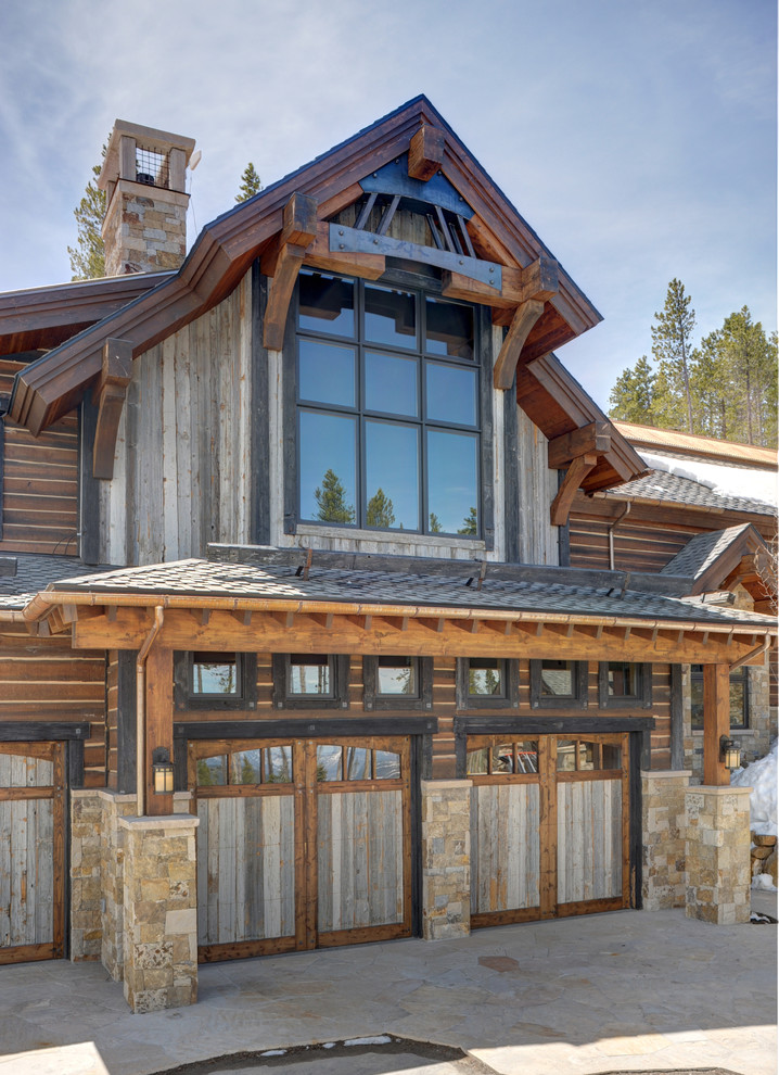 Hester Ranch Rustic Garage Denver by AllenGuerra Architecture