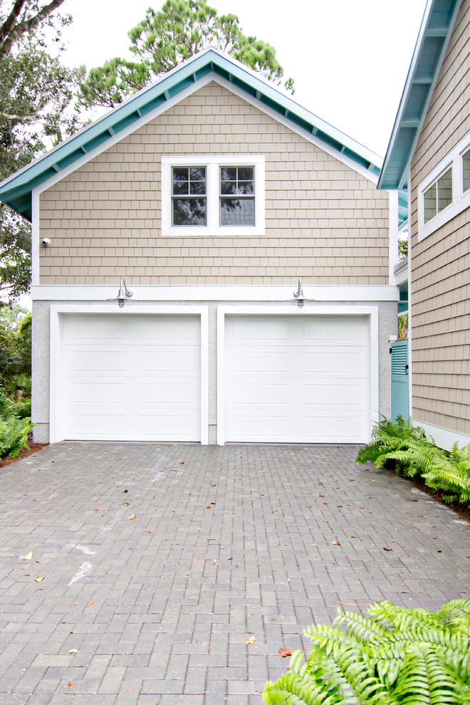 Large island style detached two-car carport photo in Jacksonville