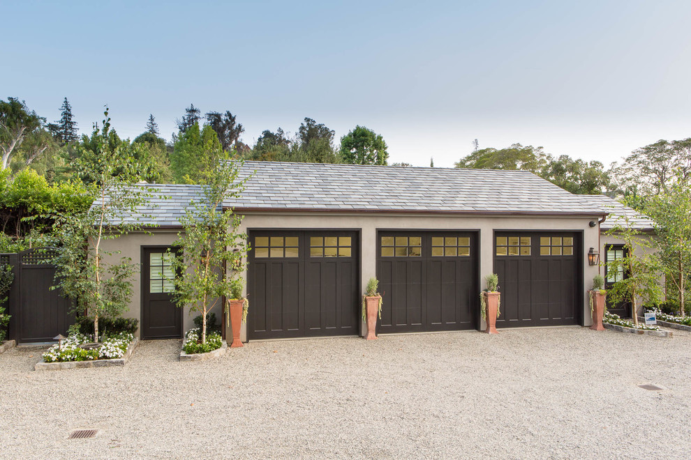 Inspiration for a traditional garage in Los Angeles.