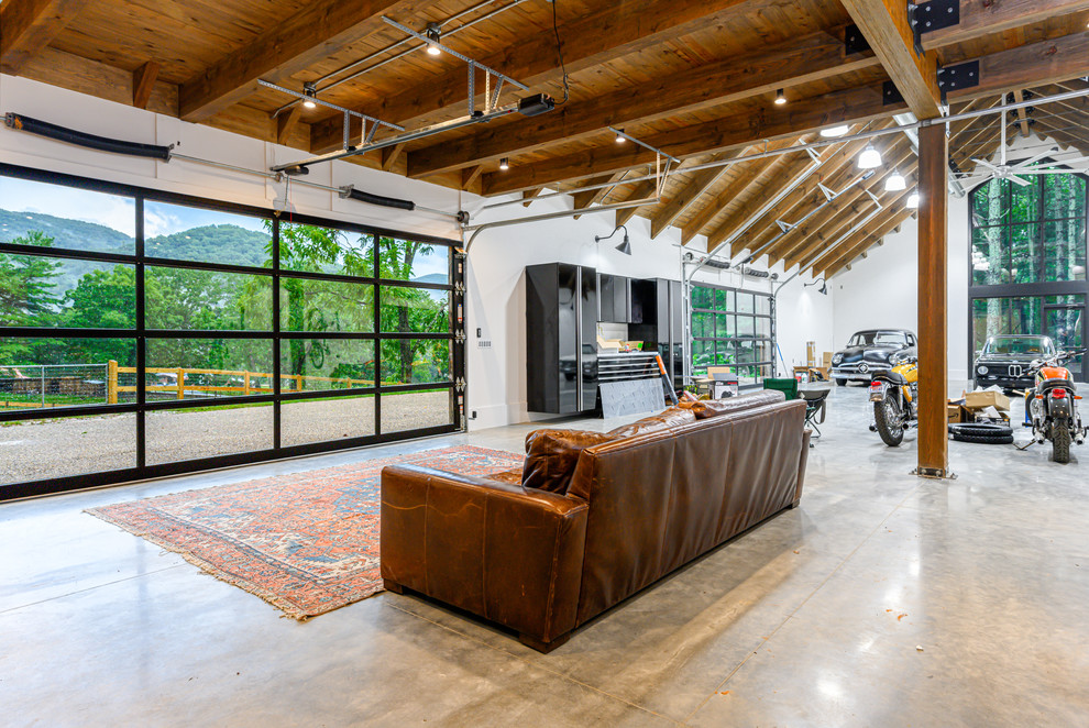 Hobby Barn - Industrial - Garage - Other - by Living Stone Design + Build |  Houzz