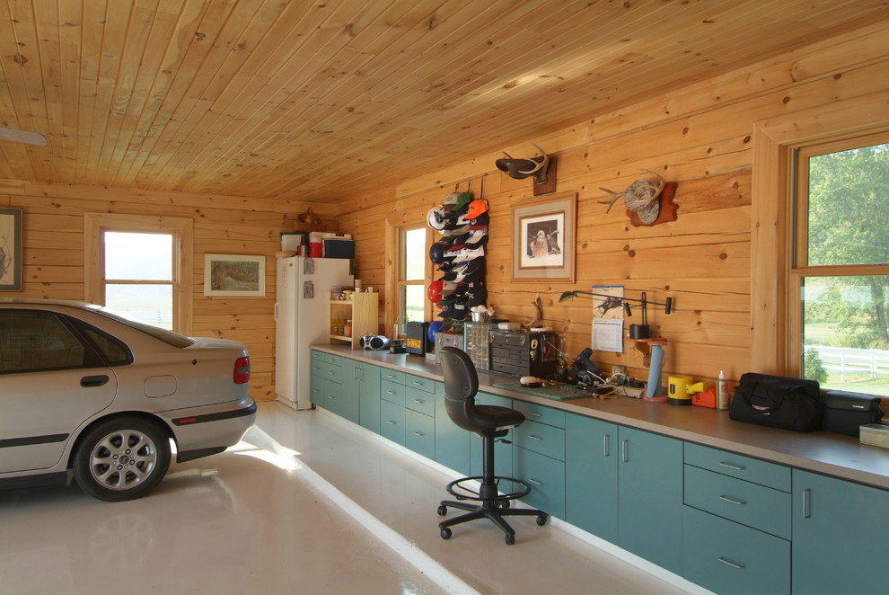 Exemple d'un garage montagne.
