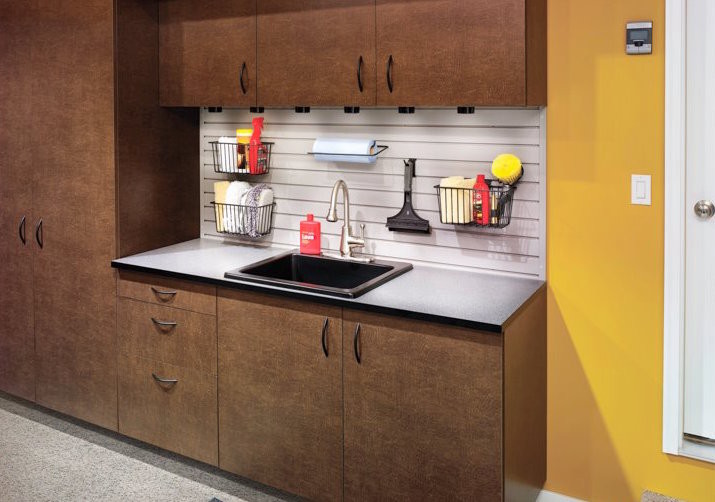 Garage - transitional garage idea in Grand Rapids