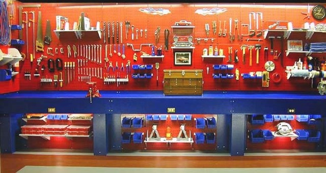 Pegboard tool sale wall